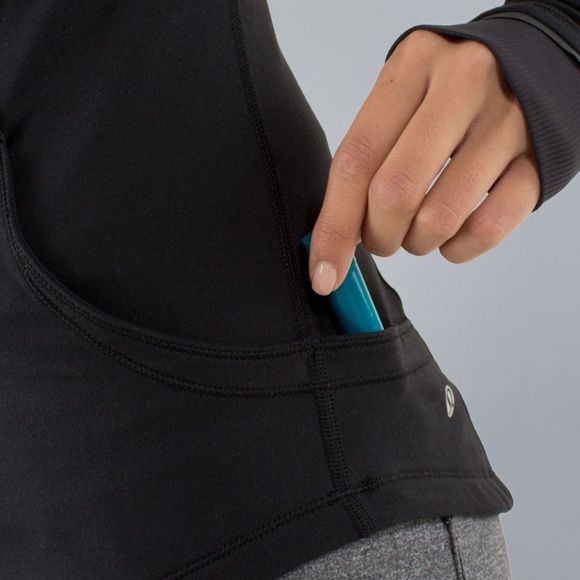 Lululemon Base Runner 1/2 Half Zip Pullover Black Size 4 OG Rulu Like New VEUC - Picture 9 of 16